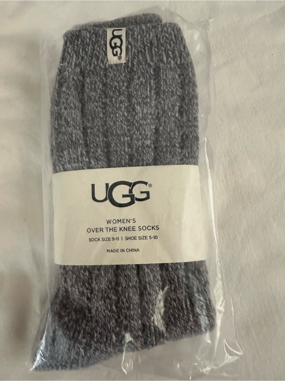 UGG Women's Over-the-Knee Knit Socks - Heather Gray